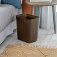 thumbnail image 6 of Sterilite Weave 3.4 Gallon Plastic Home/Office Wastebasket Trash Can (6 Pack), 6 of 10