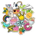 thumbnail image 1 of 50PCS Suitcase Sticker Cute Waterproof Luggage Sticker Refrigerator Sticker, 1 of 6