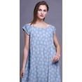 thumbnail image 3 of Bimba Chemises de Nuit pour Femmes en Rayonne Imprimée à Manches Courtes Lingerie de Nuit pour Dames, 3 of 4