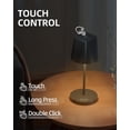 thumbnail image 3 of 2Pack Lámpara de Mesa y Buro Recargable Inalámbrica Portátil, Lámpara de Escritorio LED, 2 Temperaturas de Color, Brillo se Ajustar, Iluminación Decorativa Moderna para Hogar Restaurante Bar Oficina, 3 of 8
