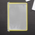 FOMIYES Transparent -Mounted File Organizer with Page Design for ...