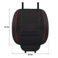 thumbnail image 3 of Gustave 2Pcs PU Leather Car Seat Cushion for Driving, Universal Car Front Seats Cover Protector Pad Breathable Luxury Auto Interior Accessories Office Chair Mat with Storage Pocket "Black", 3 of 9