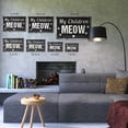 thumbnail image 4 of My Children Meow (2 Pack) 8 Inch x 12 Inch Novelty Plastic Sign Fur Kids Live Here Durable Weatherproof Perfect for Entryways Living Rooms Mud Rooms Fun Gift for Cat Lovers Pet Parents, 4 of 6