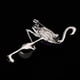 thumbnail image 5 of Bufanda elegante del Pin de la broche del animal del pájaro del flamenco con los accesorios del partido del encanto de la hebilla Púrpura Zulema Pin de broche del pájaro del flamenco, 5 of 7