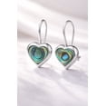 thumbnail image 4 of AeraVida Ocean Colors Love and Romantic Hearts Abalone Seashell Inlay on Sterling Silver | Ear Fish Hook Lock Earrings | Casual Fashion Jewelry Gifts for Female, 4 of 8