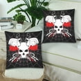 thumbnail image 2 of MKHERT Web Skull Pillowcase Pillow Protector Cushion Cover 18x18 inch,Set of 2, 2 of 3