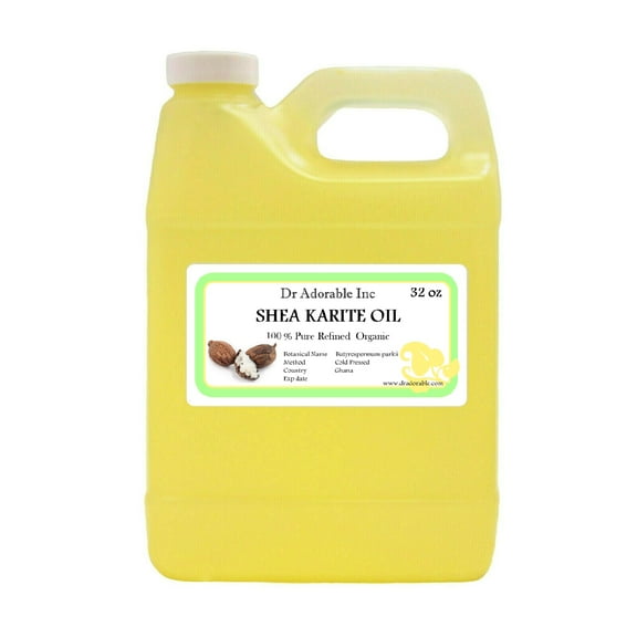 Dr Adorable - 32 oz - Shea Karite Oil - Refined 100% Pure Cold Pressed Organic Natural