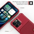 thumbnail image 5 of Decase Card Holder Case Compatible with Apple iPhone 14 Pro (6.1"-inch 2022),Shockproof Magnetic Hybrid Leather Wallet Case Cover with Credit Card Holder, Red, 5 of 7