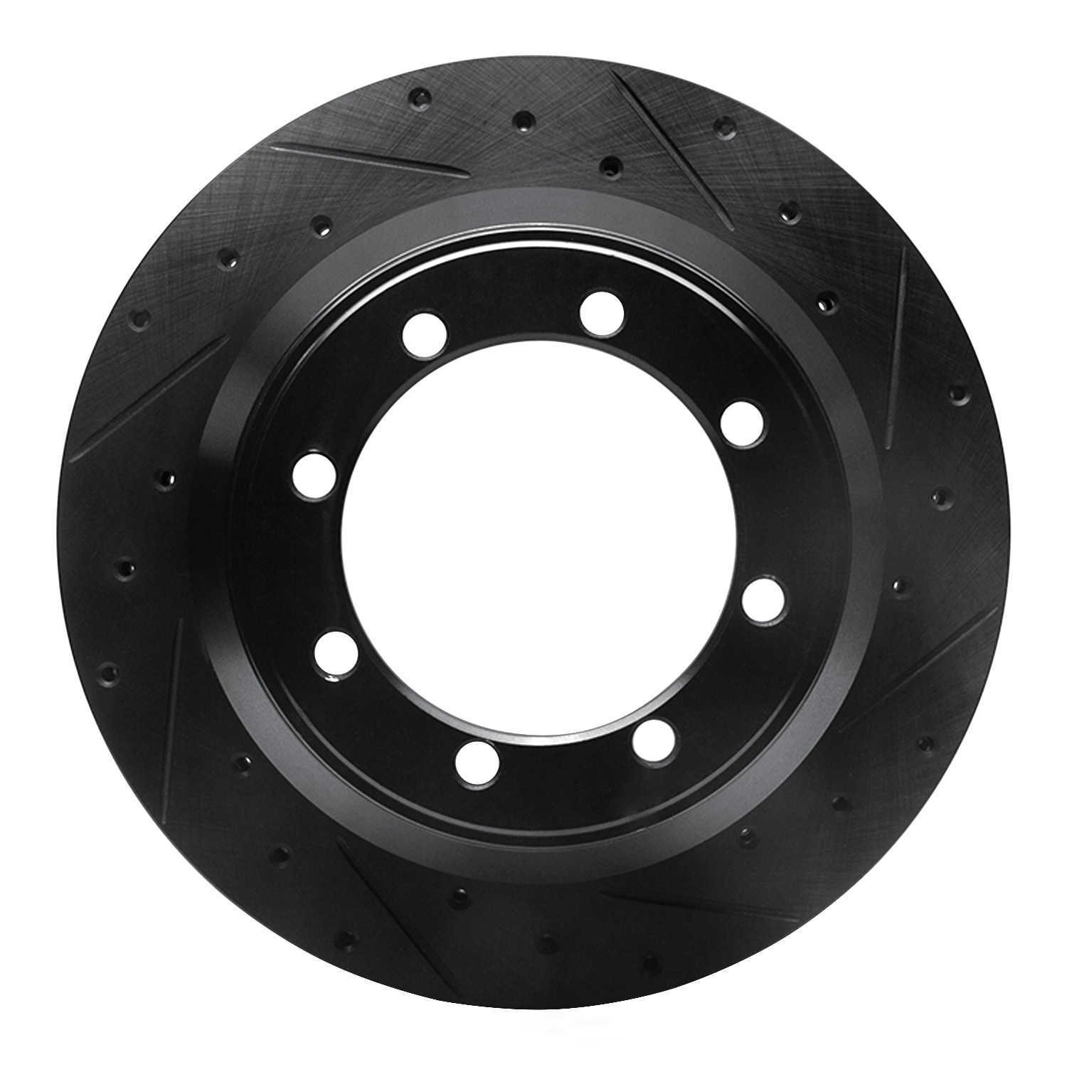 Dynamic Friction Company 633-54160R DFC Brake Rotor - Drilled And Slotted - Black