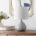 thumbnail image 1 of Safavieh Lighting Collection Blithe Blue Ceramic 17-inch Bedroom Living Room Home Office Desk Nightstand Table Lamp (LED Bulb Included), 1 of 2