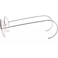 thumbnail image 2 of Agstum Retro Small Round Gold Wire Rim Eyeglasses Optical Glasses Frame with Cable Arms, 2 of 10