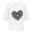 thumbnail image 4 of Birdeem T-Shirt Décontracté en Coton et Lin Imprimé à Manches Courtes Col Rond Boutonné, 4 of 12