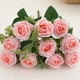 thumbnail image 4 of Rosas artificiales de seda | 10 rosas artificiales realistas para bodas y decoración del hogar | Ramo de tela para jarrones, fiestas y San Valentín, 4 of 6