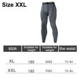 thumbnail image 2 of Men's Thermal Compression Pants, Athletic Sports Leggings & Running Tights, Wintergear Base Layer Bottom - grey, 2 of 5