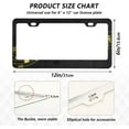 thumbnail image 3 of Coolnut Musical Note License Plate Frames 2 Pack, Waterproof Aluminum Alloy Car Tag Holder 2 Holes License Plate Covers with Screw Caps Auto Accessories, 3 of 7