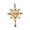 Yellow #B, variant on Lighted Christmas Tree Topper Star with Warm White Flashing LED, Glitter Hollow Five-Point Star Tree Top Ornament for Xmas Tree Home Holiday Decor
