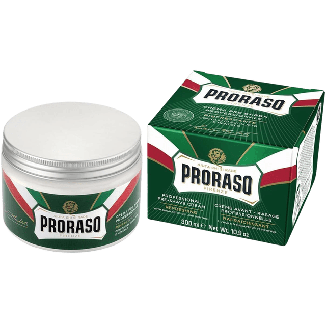 Crema de preafeitado Proraso Refreshing 325 ml con mentol y eucalipto