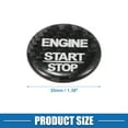 thumbnail image 4 of Unique Bargains Car Push Start Button Cover Car Engine Start Button Cover Trim for Mercedes Benz AMG GLA Black, 4 of 7