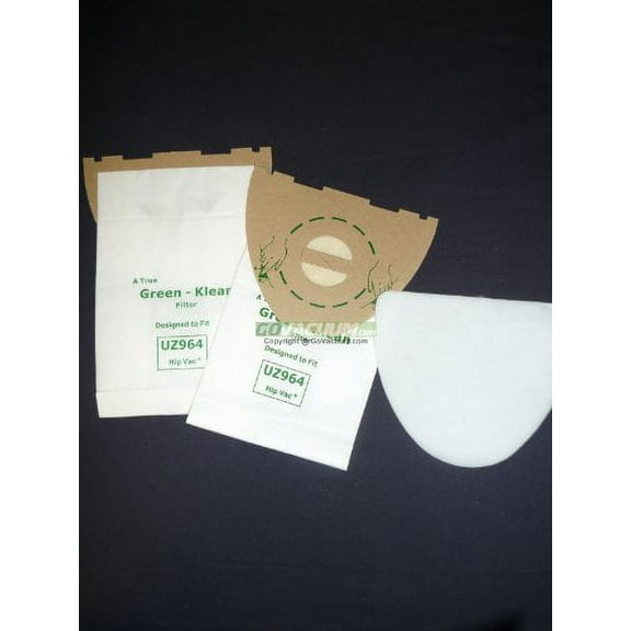 Advance, Kent EuroClean UZ964 Hip Vac Vacuum Bags, Mega Bulk Deal 100pk.   10 Motor Filters.