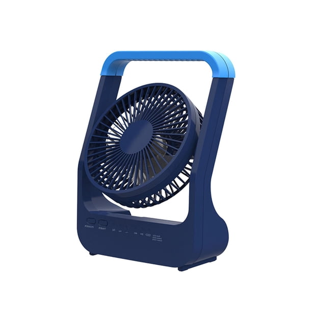 Ventilador de escritorio, ventilador Personal, ventilador de refrigeración, circulador de aire portátil recargable por USB ligero para interiores, via