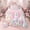 Floral D, variant on Erosebridal Girls Pink Flower Twin Comforter Sets, Garden Floral Bedding Set, Personalized Initial L, Pink Reversible, 1 Comforter and 1 Pillowcase