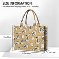 thumbnail image 3 of Large Capacity Tote Bag,Yellow Baseball Items Pattern Handbag Fashion Luxury Tote Bag,15.7"x13"x 5.1" Inches,Laptop Compatible, 3 of 6
