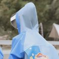 thumbnail image 7 of Hooded Transparent Raincoat Girl Boys Cartoon Rain Coat Hooded Outdoors Clear Waterproof Kids Toddler Children's Rainwear Protective Covers,Blue,6-8 Years, 7 of 7