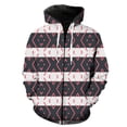 thumbnail image 1 of Sudadera con capucha y cremallera para hombre, estilo étnico exótico retro, con estampado 3D, estilo urbano de gran tamaño, estilo hip hop de primavera para adolescentes, chaquetas divertidas con capu, 1 of 6