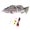 Grey1, variant on Fishing Lures, Electric Swimming Lure, 3D Bionic Swimming Bait, Lures That Swim by Itself, Self Propelled Fish Lure, Battery Powered, for Freshwater and Saltwater Fishing