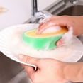 thumbnail image 1 of Household Scrub Sponges Thickened Durable Cleaning Pads Dishwashing Scouring Tools for Kitchen Use, 1 of 4