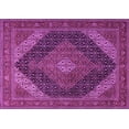 thumbnail image 1 of Ahgly Company Indoor Rectangle Medallion Purple Traditional Area Rugs, 3' x 5', 1 of 4