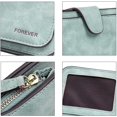 thumbnail image 3 of Titular de la tarjeta de crédito de las mujeres de la cartera larga del cuero de la PU de la moda del triple embrague del monedero de las mujeres RFID, 3 of 5