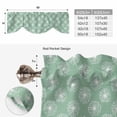 thumbnail image 6 of Tie Up Valance Curtain for Kitchen,Watercolor Dandelion Botantical on Green Rod Pocket Short Curtains Adjustable Tie-Up Shade Valances,Country Plants Window Treatment for Bathroom Living Room Bedroom, 6 of 9