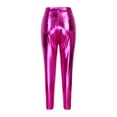 thumbnail image 5 of REALiKUN Faux Leather Pants for Women Sexy Mid Waist Faux Leather Leggings Stretch Leather Pleather Pants, 5 of 6