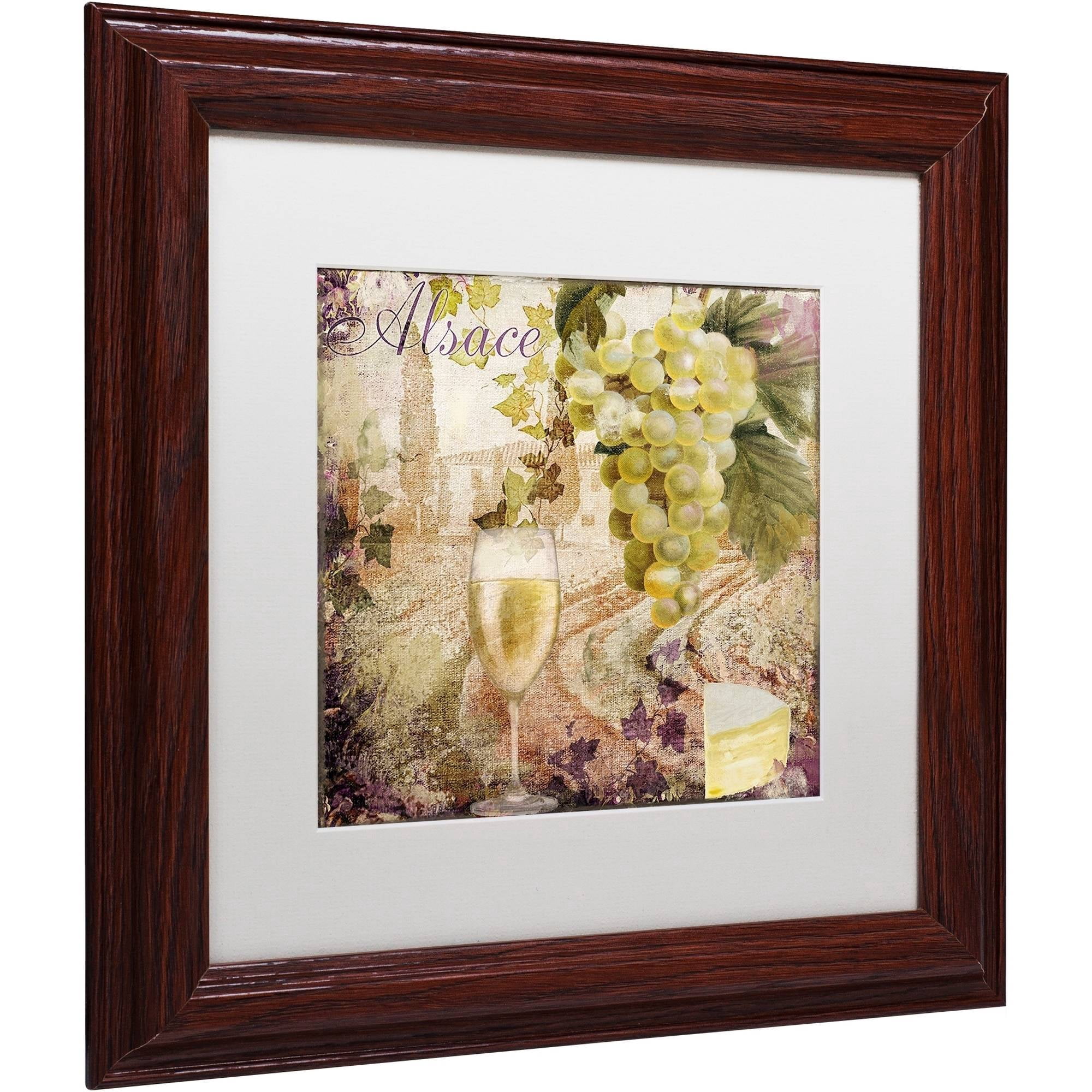 Trademark Fine Art "Wine Country I" Canvas Art by Color Bakery White Matte, Wood Frame