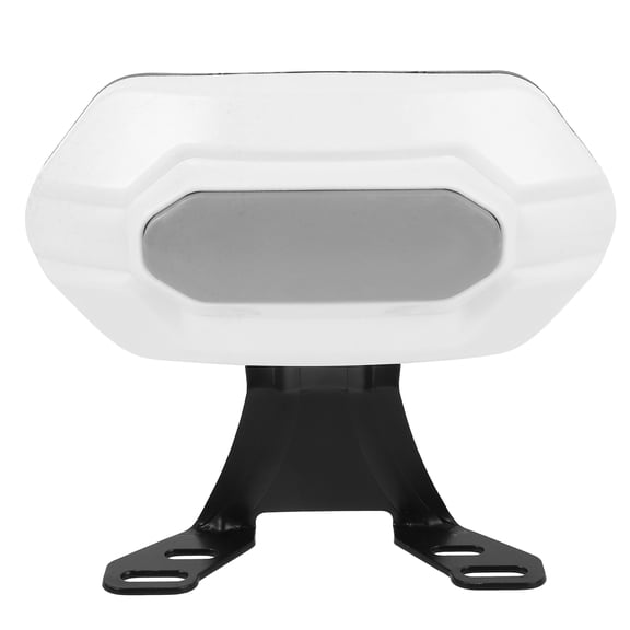 Pretyzoom Universal Motorcycle Backrest with White Sponge Seat Cushion Easy Installation