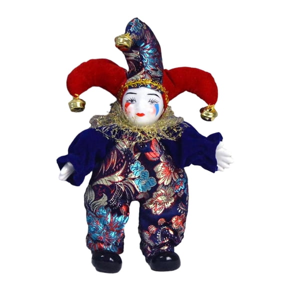 Xuanheng Clown Doll 7.87'' Funny Home Display Jester Doll for Party Favor Arts Crafts