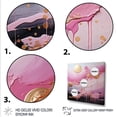thumbnail image 3 of Designart "Modern Liquid Shapes in Gold and Pink I" Abstract Framed Wall Art Decor - Modern Gold Abstract Modern Shapes Entryway Framed Wall Art, 3 of 6