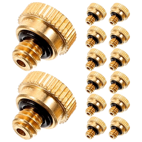 GOOHOCHY 30-Pack Golden Cylindrical Misting Nozzles for Greenhouse Cooling and Outdoor Systems