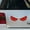 Red, variant on 1 Pairs Devil Eye Car Reflective Stickers,Caution Decal for Night Safety Driving, Cool Motorcycle Helmet Stickers, Car Decoration Accessories
