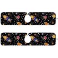 thumbnail image 2 of Cosmic Space Rocket Satellite Stars Planet Comet 2PCS Faucet Absorbent Mat Kitchen Faucet Sink Splash Guard Microfiber Cloth Faucet Splash Catcher Water Absorbent Mat for Kitchen Sink, 14"x5", 2 of 7
