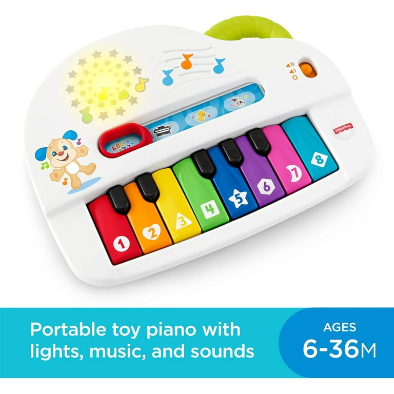 Fisher price laugh and learn silly sounds light up piano hotsell