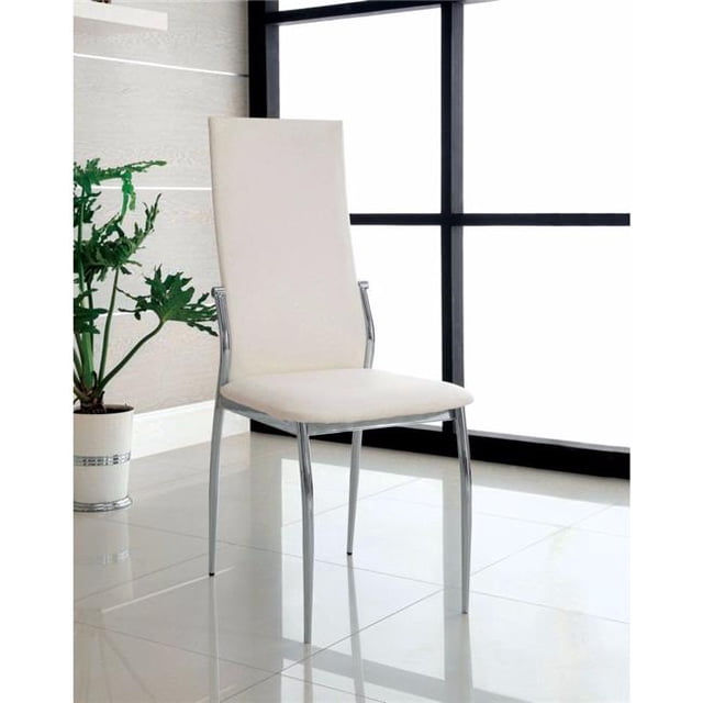 Kalawao Contemporary Side Chair, White - Set of 2