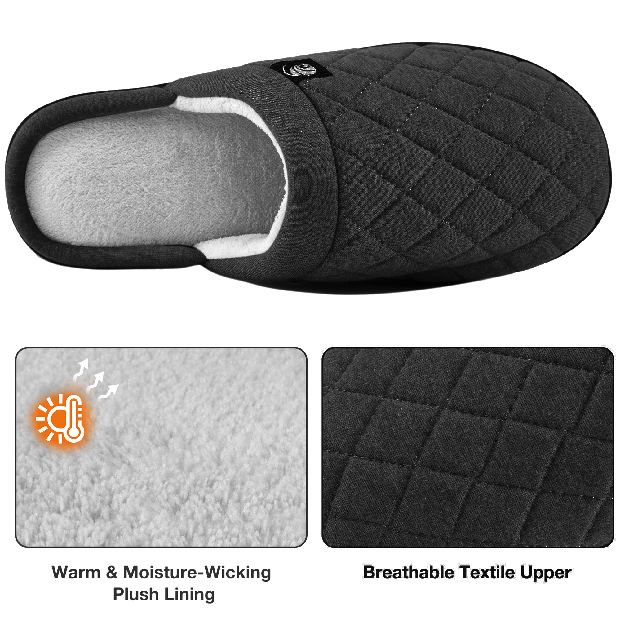 Ecetana Women's Memory Foam Indoor House Slippers photo 3
