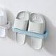 thumbnail image 4 of Soporte colgante para zapatos, colgador montado, pantuflas plegables, estante de almacenamiento propio, montado, para pared de baño azul perfecl Soporte para pantuflas, 4 of 8