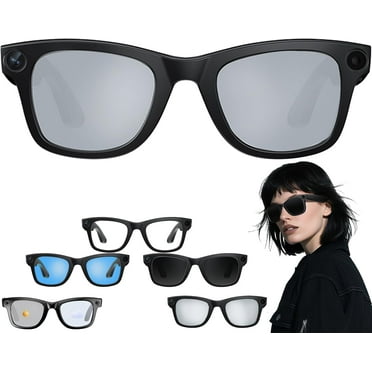 CyanVue AI Smart Glasses, Smart Glasses with Camera and Bluetooth, 800W Camera & 1080P,AI Translator, Voice Assistant UV Protection,Anti-Blue Light Glasses Everyday Wear