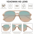 thumbnail image 3 of Gafas de sol YDAOWKN Retro Square Aviator UV400 para hombre y mujer, 3 of 7