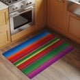 thumbnail image 2 of Mexican Stripes Entryway Rug 2'x3'&nbsp; Non Slip Front Door Mats, Colorful Stripes Modern Art Entrance Rugs Indoor Outdoor Carpet, Washable Floor Mats Small Area Rug for Bedroom Kitchen, 2 of 8