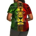 thumbnail image 4 of Independence Day Plus Size 4X Women's Short Sleeve Tops Sale Under $10 Free Shipping Summer Casual Loose Print Blouse, 4 of 6