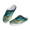 thumbnail image 2 of Lsque Abstract Ocean Currents Pattern Womens Comfort Cotton on Scuff With Memory Foam and Anti-skid Sole Slipper-42/43, 2 of 7